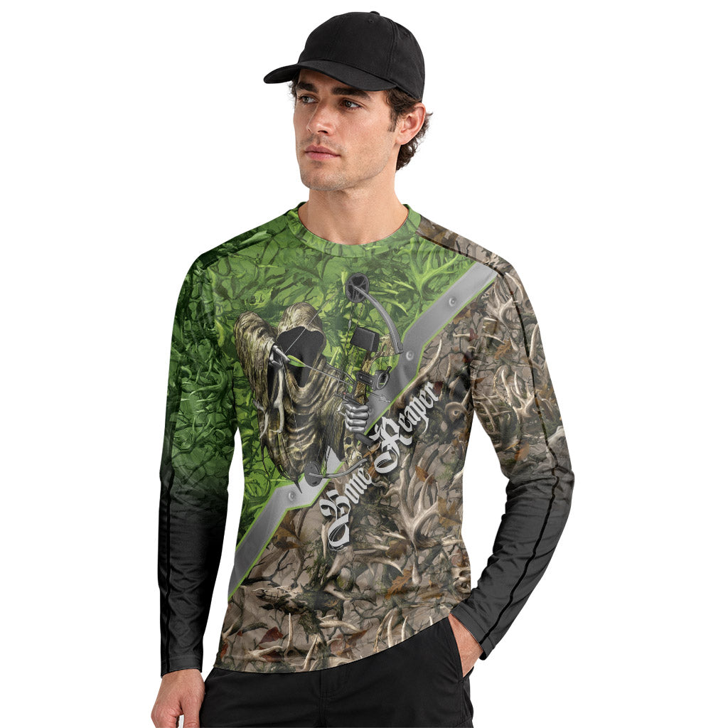 Bone Reaper Antler Camo Long Sleeve Hunting Shirt – Front Lifestyle View